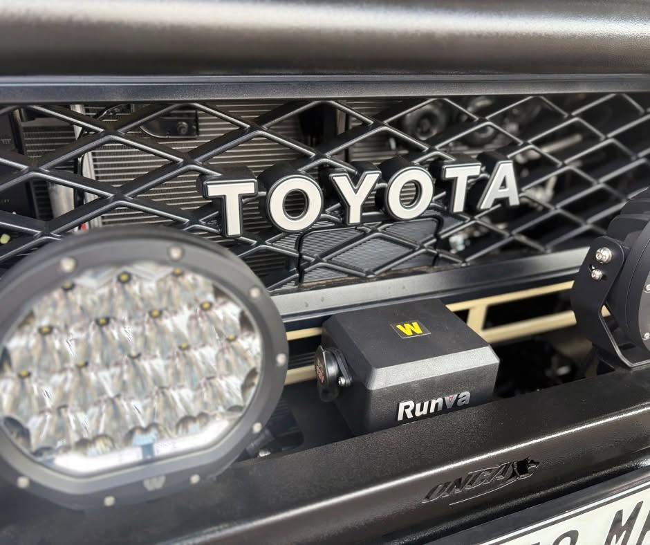 Runva 12 000 lb winch in the Onca bull bar