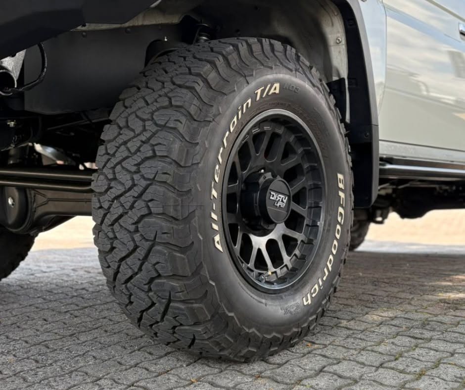 Dirty Life wheels with BF Goodrich tyres