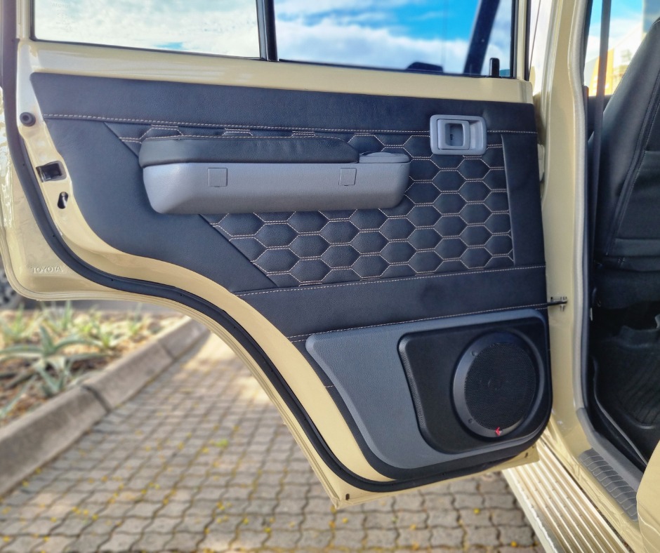 Leather upholstery - Honeycomb door panels