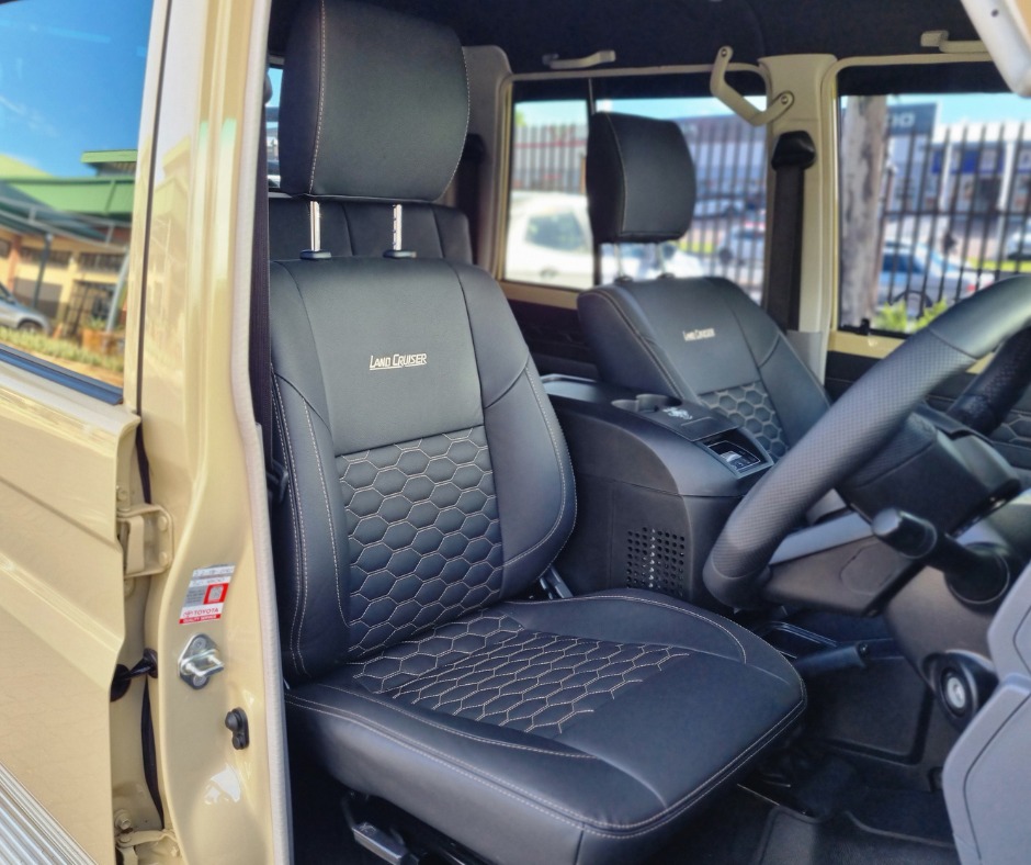 Leather upholstery - Honeycomb