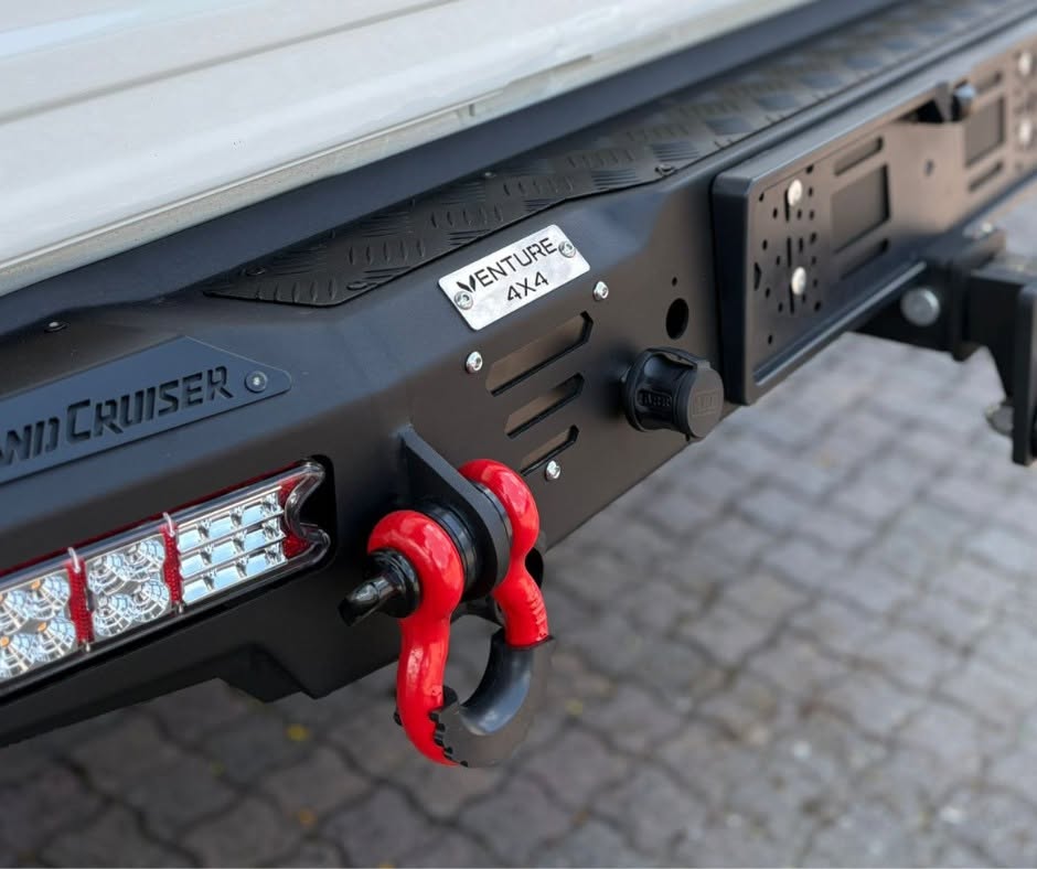 Gobi-X Stealth towbar — Bravo Cruiser — ARB & Onca Equipped Land Cruiser 79, fitted by Venture 4x4 in Nelspruit