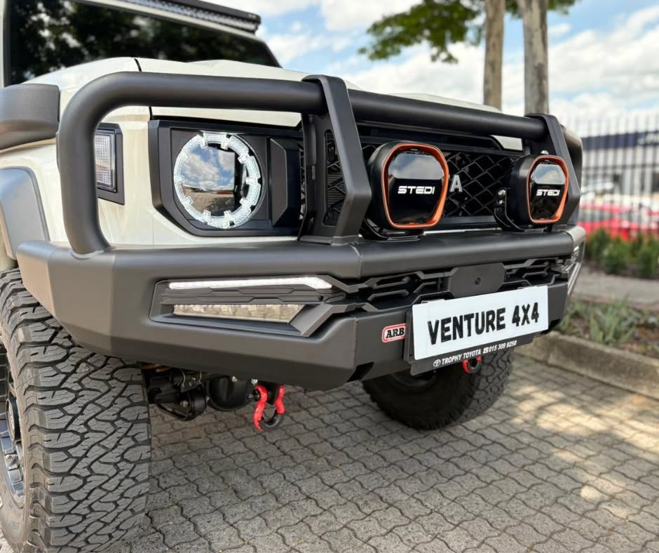 ARB Summit MK2 bull bar detail — Bravo Cruiser — ARB & Onca Equipped Land Cruiser 79, fitted by Venture 4x4 in Nelspruit