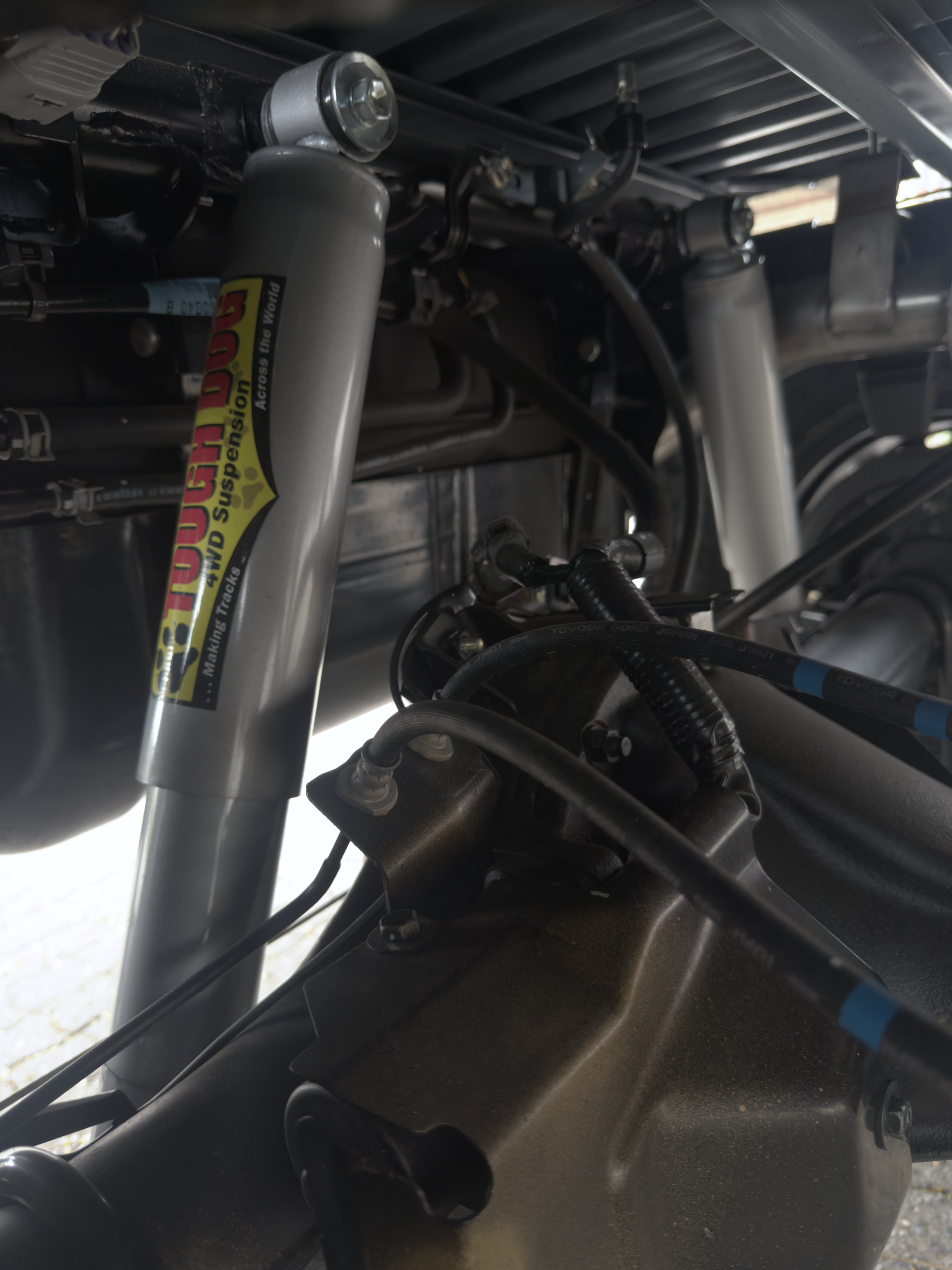Tough Dog suspension fitted to a Toyota Land Cruiser 79 Series — Venture 4x4 Mbombela