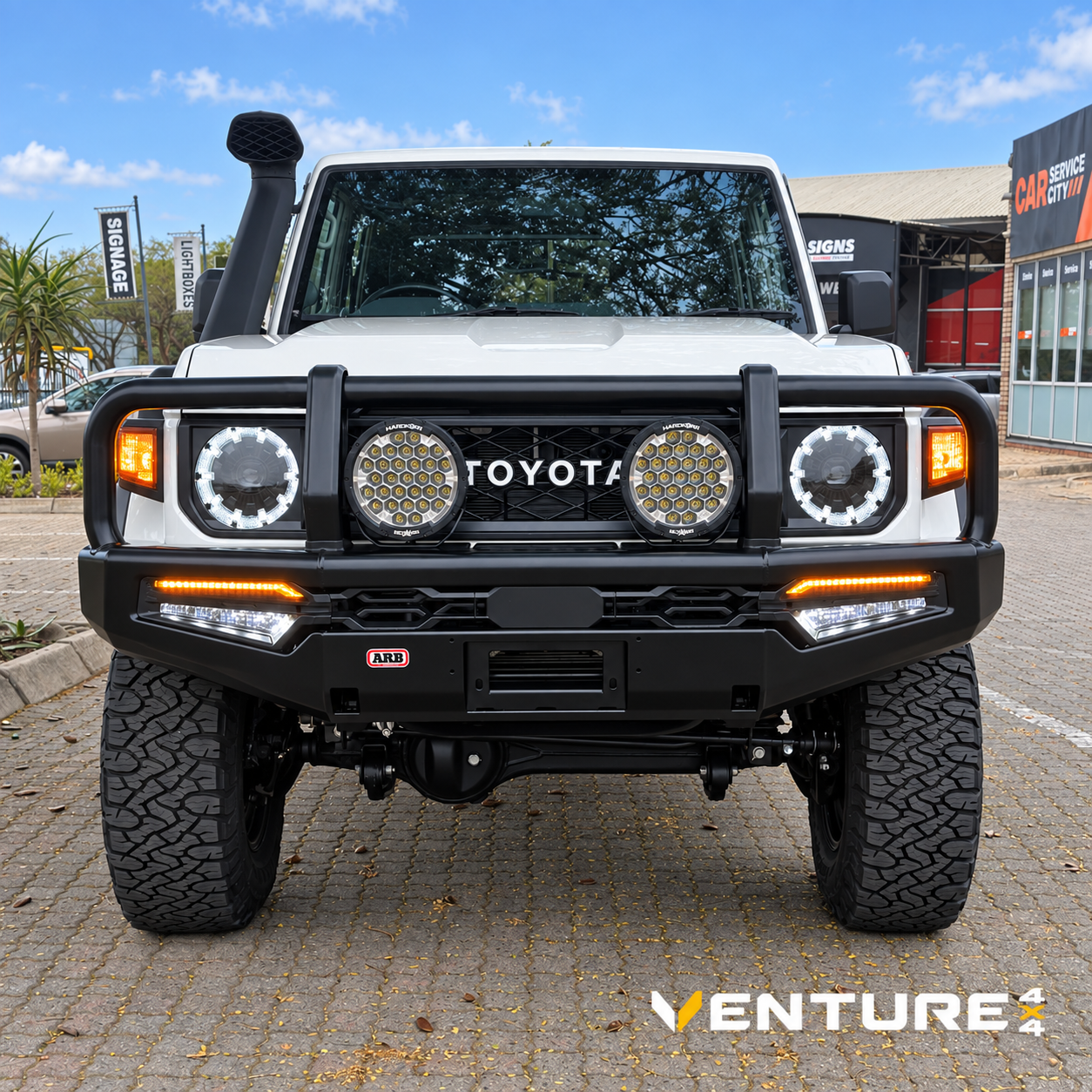 ARB fitted to a Toyota Land Cruiser 79 Series — Venture 4x4 Mbombela