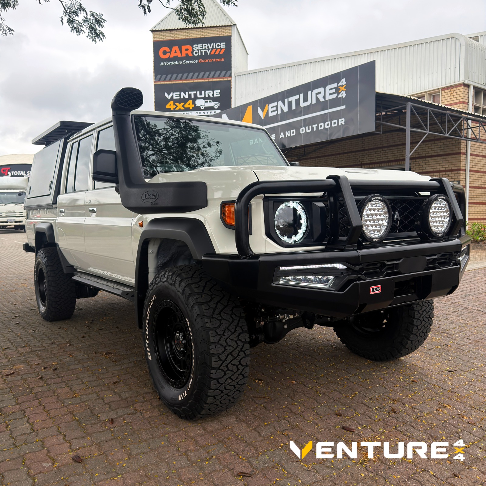 ARB and Hardkorr fitted to a Toyota Land Cruiser 79 Series — Venture 4x4 Mbombela