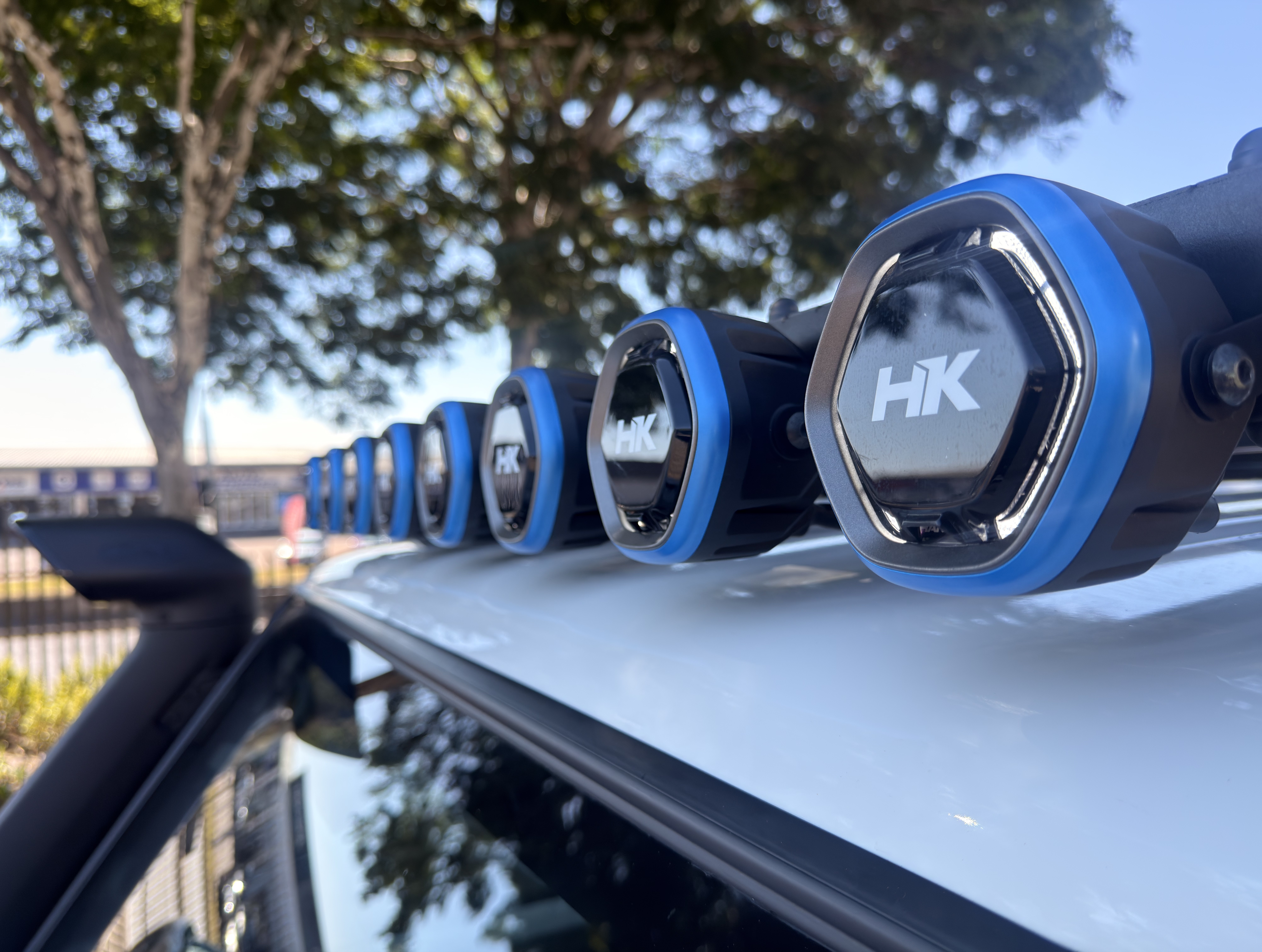 Hardkorr spotlights fitted to a Toyota Land Cruiser 79 Series — Venture 4x4 Mbombela