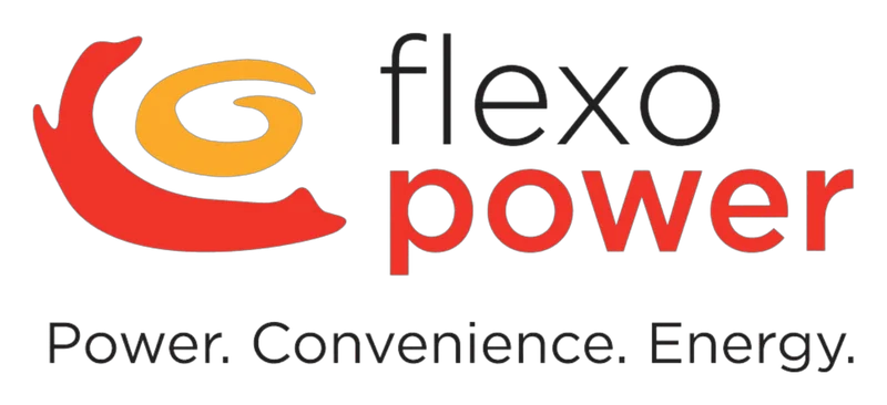 Flexopower logo — 12v battery systems supplied and fitted by Venture 4x4 in Mbombela