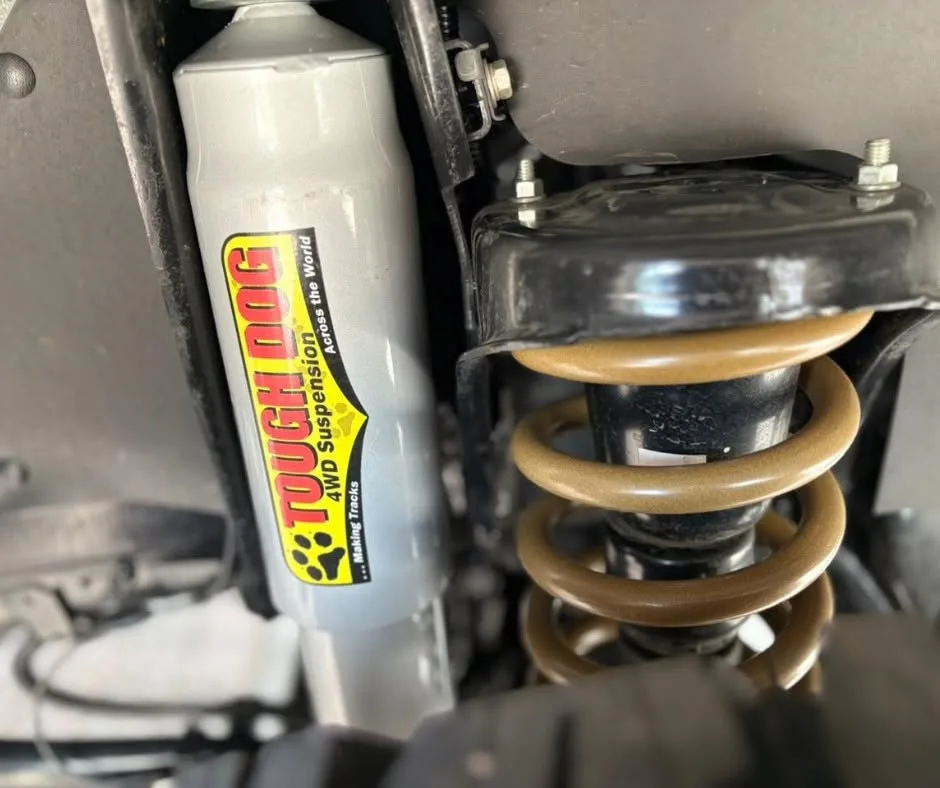 Tough Dog suspension installed on a Land Cruiser